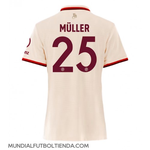 Camiseta Bayern Munich Thomas Muller #25 Tercera Equipación Replica 2024-25 para mujer mangas cortas